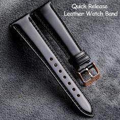 🔸🔸Handmade item🔸🔸 ♥ Material: Cordovan leather ♥ Quick Release ♥ Strap Color: Black ♥ Strap Thickness: about 3mm ♥ Strap Length: Long side-4.33in(115mm), short side-2.95(75mm) Buckle Not Included ♥ Strap Size: 18mm,20mm, 22mm ♥ Buckle Color: Silver, Rose Gold ♥ The strap gradually becomes narrower They are compatible with hundreds of watch brands and thousands of watch models. 🔸🔸ENGRAVING🔸🔸 ♥ Engravable Content: Logo, Initials, Words, Dates, Sentences, Handwriting or Short Phrase 🔸🔸SELLER SUGGESTIONS🔸🔸 Colors also may vary based on monitor calibration. This may cause the colors to look slightly different in real life. 🔸 Notice 1. Once The Strap Is Cut And Made, There Is No Returns And Exchanges For It. 2. The leather production time is different, and the color of the leather s Black Leather Strap Watch Bands For Business, Black Leather Bracelet Strap Watch, Black Leather Watch With Bracelet Strap, Black Leather Strap For Watch Accessories For Everyday Use, Black Leather Strap For Watch Accessories, Black Leather Strap For Watch, Business Leather Apple Watch Band In Black, Black Leather Strap For Everyday Watch Accessories, Business Black Leather Apple Watch Band