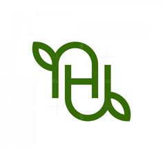 the letter g is made up of green leaves