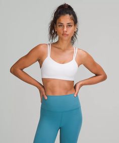 Lululemon Bra Outfit, Lulu Wishlist, Gym Bunny, Sports Bra Design, Lululemon Bras, Gym Inspo, Strappy Bra, Clothing Pieces, Foam Cups