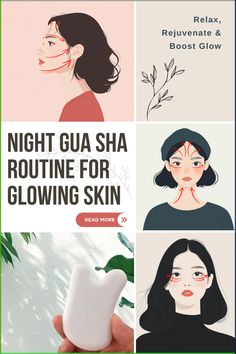 Discover the perfect night gua sha routine with these eight techniques to promote glowing and youthful skin. Each step focuses on boosting circulation, enhancing lymphatic drainage, and reducing puffiness. Using the right tool, adjusting pressure, and ending with a relaxing massage can transform your skin overnight. Incorporate these secrets into your nightly routine to wake up with a radiant, refreshed complexion every morning. Gua Sha For Ear Drainage, Gua Sha For Migraine, Gau Sha Benefits, Ear Drainage, Ear Pressure, Foot Reflexology Massage, Acupuncture Clinic, Fluid Movement, Sinus Pressure