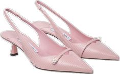 Luxury 4-inch Slingback Kitten Heels, Luxury Slingback Kitten Heels With 4-inch Heel, Luxury Slingback Kitten Heels With Sculpted Heel, Luxury Slingback Kitten Heels With Heel Strap, Tom Ford Shoes, Lizard Print, Kitten Heel Shoes, Trainer Heels, Pink Pumps