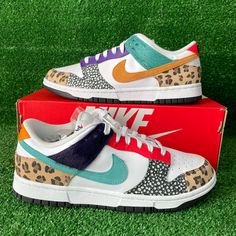 Dunk Low “Safari” Sz: 9.5 (Women’s) - 8 Men Box Condition: !New! Price: $250 Ho: Available In Store Now Buy/Sell/Trade 320 N Garver Rd Monroe Ohio 45050 Open 11-5 (Wednesday-Sunday) Any Further Questions Dm Me! Don’t Be Scared To Offer! Im Always Buying!!! Ig: Hype_glory513 Kd Basketball Shoes, Nike Air Max Black, Lacing Shoes For Running, Nike Zoom Pegasus, White Running Shoes, Pink Running Shoes, Air Max Shoes, Buy Sell Trade, Nike Metcon