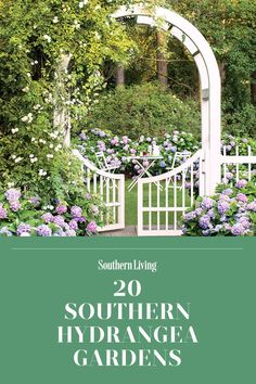 the cover of southern living's book, southern hydrants and garden arbors