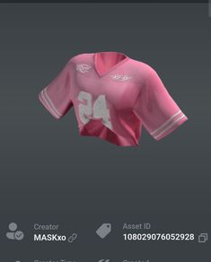 a pink jersey with the number 54 on it's chest is shown in this screenshot