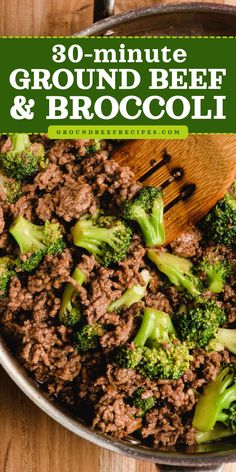 In search of main course ideas for your Chinese food craving? Try this beef recipe for dinner! It's ready in just 30 minutes. Delicious while being healthy, this ground beef and broccoli stir fry is a family-friendly dinner! Ground Beef Asian, Meal With Ground Beef, Healthy Beef And Broccoli, Best Ground Beef Recipes, Ground Beef And Broccoli, Beef Meals, Authentic Asian Recipes, Beef Dinners