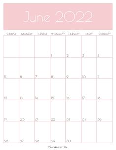 a calendar for the month of february with pink and white stripes on it's side