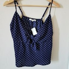 Nwt, Pinup Style ! Super Cute! Can Adjust The Size Of The Straps. Sleeveless Polka Dot Tops For Vacation, Polka Dot Blouse For Day Out In Summer, Polka Dot Blouse For Summer Day Out, Polka Dot Blouse For A Summer Day Out, Polka Dot Tops For Beach In Summer, Summer Polka Dot Tops For Beach, Polka Dot Summer Tops For Beach, Polka Dot Tops For Summer Beach Days, Sleeveless Polka Dot Top For Beach