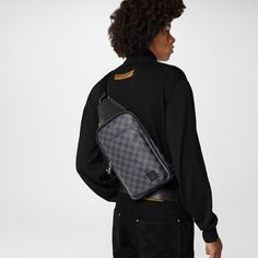 LOUIS VUITTON® - Avenue Slingbag Nm - Graphite Louis Vuitton Outdoor Sling Bag, Lv Sling Bag, Belt Bag Outfit, Crossbody Bag Outfit, Louis Vuitton Neverfull Damier, Louis Vuitton Paris, Louis Vuitton Crossbody Bag, Louis Vuitton Official Website, Chanel Jumbo