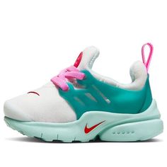 (TD) Nike Presto 'White Geode Teal' 844767-103 Nike Presto White, Nike Presto, Air Presto, Nike Air Presto, Fashion Performance, Stylish Sneakers, Perfect Pair, Your Perfect, Nike Air