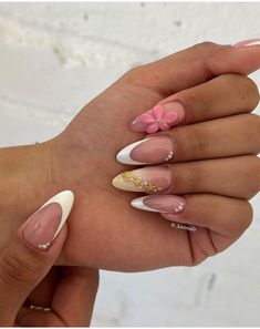 Hawaii Nails, Nails Trend, Amazon Beauty, Girly Acrylic Nails, Summery Nails, Casual Nails, Classy Acrylic Nails, Nail Jewelry, Pink Acrylic Nails