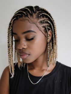 Braided Cornrow Hairstyles Short Hair, Cornrow Short Hair, Cornrows Short Hair, Short Hair Braid Styles, Short Hair Styles Braids, Braiding Ideas, Short Braid, Latest Hair Braids, Cornrows Hairstyles