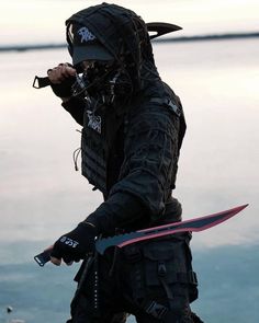 URBAN STYLE BLACK Modern Ninja, Techwear Ninja, Cyberpunk Clothing, A 10 Warthog, Tech Wear Fashion