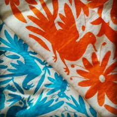 "Otomi Christmas Tree Skirt | Special Order Colors Otomi Xmas Tree Skirt | Xmas Tree | Tree Skirt | Tree Skirt | Otomi Skirt embroidery Approx. Dimensions: 50\" diameter or 70\" Color: Otomi Turqoise & Orange Fabric: Cotton / Muslin Shipping: Buy it today (or before Dec 17th), and it will make it on time for Christmas Eve ... I will ship it priority! Care of the product: -The beauty of this garment is in the delicacy of the fabric. -Hand or machine wash on a gentle wash cycle with cold water Tree Skirt With Hand Prints, Aztec Tree Skirt, Hand Embroidery Christmas Tree Skirt, Tree Skirt Machine Embroidery, Machine Embroidery Tree Skirt, Otomi Fabric, Skirt Embroidery, Xmas Tree Skirts, Special Colors