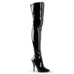 Black Vinyl Thigh High Dominatrix Mens Crossdresser Hooker Boots size 12 13 14 | eBay Stretch Thigh High Boots, Heel Stretch, Pleaser Shoes, Thigh Boot, How To Stretch Boots, Classic Boots, Thigh High Boots, Black Stretch, Thigh High