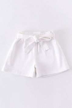 How precious are these!? The cutest staple for your little one! Runs large, we suggest sizing one size down Cute White School Bottoms, Trendy White School Bottoms, Cute White Vacation Shorts, Cute White Cotton Shorts, Cute Summer Shorts For School, Cute Cotton Shorts In Solid Color, White Casual Shorts For School, Casual White Shorts For School, Playful White Shorts For School