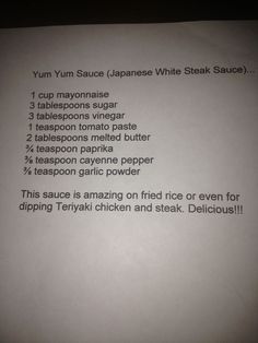 Yum Sauce, Yum Yum Sauce, Marinade Sauce, Gravy Sauce, Steak Sauce, Tapenade, Homemade Sauce, Cat Recipes, Asian Cooking