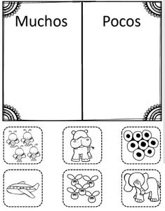 a printable spanish worksheet for kids to learn how to read the words