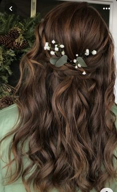 Brown Wedding Hair, Bob Pendek, Wedding Hair Brunette, Bridal Hair Half Up, Half Up Wedding Hair, Wedding Hair Half, Half Up Half Down Hair Prom