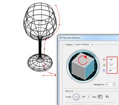 In this tutorial we will learn how to model 3D vector objects in Adobe Illustrator with the help of Revolve, Extrude & Bevel and Rotate effects. App Dashboard, Space Drawing, Drawing Illustrator, Illustrator Template, 3d Vector