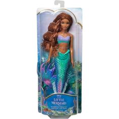 the little mermaid doll is in its packaging