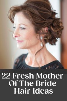 Mother of the bride with a stylish updo hairstyle and elegant earrings. Mothers Of The Bride Hairstyles, Hairstyles For Mother Of The Bride Updos, Mother Of The Bride Long Hair, Mother Of The Bride Updo Hairstyles, Hair Styles For Mother Of The Bride, Updo Mother Of The Bride, Mother Of The Bride Hair Updo, Mom Of The Bride Hair, Updos For Thick Hair