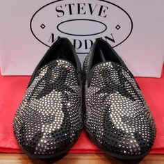 Brand New With Original Box Camo Crystal Mens Dress Shoes Size 8 Gray Round Toe Loafers For Formal Occasions, Mens Brown Loafers, Steve Madden Loafers, Brown Suede Loafers, Shoes Steve Madden, Bit Loafers, Brown Leather Loafers, Brown Loafers, Black Leather Loafers