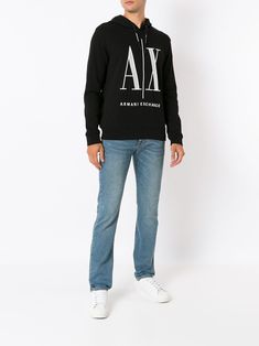 Find ARMANI EXCHANGE Embroidered-logo Hoodie on Editorialist. Black cotton drawstring hood long sleeves embroidered logo to the front Casual Logo Hoodie For Winter, Casual Hoodie Sweatshirt With Logo Patch, Casual Winter Hoodie With Logo, Casual Streetwear Hoodie With Logo Patch, Casual Hooded Sweatshirt With Embroidered Logo, Casual Hooded Hoodie With Logo Detail, Casual Hooded Hoodie With Logo, Casual Hoodie With Logo Patch For Fall, Casual Hooded Hoodie With Logo Patch