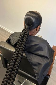 Sleek Braided Ponytail, Slick Ponytail, Slicked Back Ponytail, Cute Braided Hairstyles