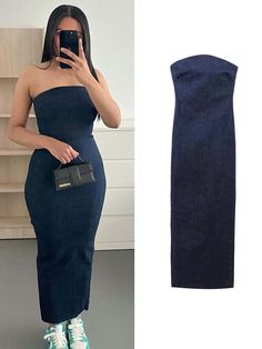 Off Shoulder Denim Dress Woman Blue Corset Long Dress Women Midi Bodycon Dresses For Women 2023 Elegant Party DressNote:This is Asian size which is smaller than the European/Russian size.Please choose strictly according to the size chart.1-2cm manual measurement tolerance is inevitableThe pictures are of the physical product. However, the actual color maybe different from which on the monitor[23y 8m 11d] Corset Long Dress, Off Shoulder Denim Dress, Long Sleeve Bathing Suit, Elegant Party Dress, Blue Corset, Womens Denim Dress, Elegant Party Dresses, Club Party Dresses, Floral One Piece Swimsuit