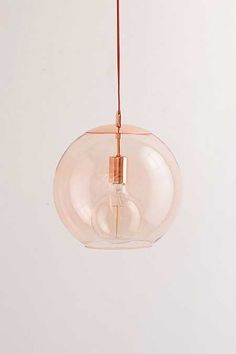 a light that is hanging from a cord