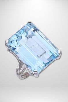 Embrace luxury with our Estate 13K White Gold & Palladium Alloy Ring, showcasing a mesmerizing 22.61Ct Aquamarine. Size 6 ensures a perfect fit for a touch of elegance. Elevate your style and radiate confidence wherever you go! #AquamarineMagic #EstateJewels #RingGoals Modern Luxury Aquamarine Ring, Luxury Classic Aquamarine Rings, Bold White Gold Genuine Birthstone Ring, Luxury Elegant Aquamarine Rings, Luxury Modern Aquamarine Jewelry, Luxury White Gold Topaz Jewelry, Luxury Modern White Gold Topaz Ring, Aquamarine Cocktail Rings, Luxury Estate White Gold Ring