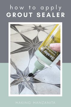 how to apply grout sealer