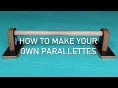 a sign that says how to make your own parallates on it's side