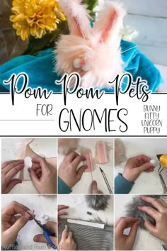 how to make pom pom pets for gnomes