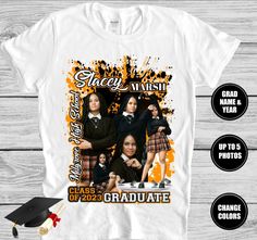 an image of the cast of high school musical class graduation shirt