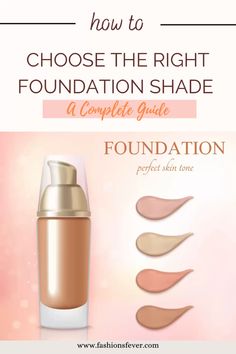 How To Choose The Right Foundation Shade or Foundation Color For Your Skin Type Tips so as to match with your skin tone perfectly. Use these makeup ideas while the next time you purchase foundation makeup products. #foundation #foundationshade #foundationcolor