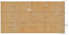 the plans for a wood paneled floor with measurements and measurements to make it look like an