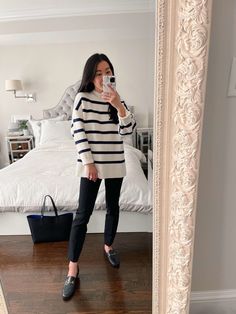 Loafer Mules Outfit Work, Loraine Loafer Outfit, Slip On Flats Outfit, Sam Edelman Loafers Outfit, Workwear With Sneakers, Mules Shoes Outfit Work, Flat Mules Outfit, Loafer Mules Outfit, Slp Outfits