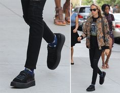 Cara Delevingne  FENTY x Puma Creepers Puma Creepers, Fenty X Puma, Lest We Forget, Cara Delevingne, Margot Robbie, Creepers, Louboutin Shoes, That Look, Actresses