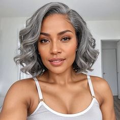 Hair For Gray Hair, Grey Hair Bob Older Women, 12 Inch Hair, Body Wave Lace Front Wig, Silver Haired Beauties, Short Wave, Long Hair Wigs, Lace Closure Wig, Closure Wig