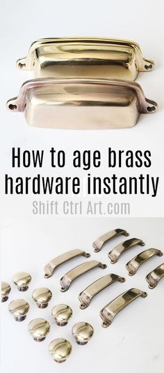 how to age brass hardware instantly with pictures and instructions on how to use it