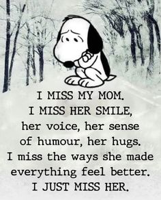 a cartoon character saying i miss my mom, i miss her smile, her voice, her sense of humor