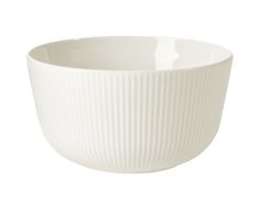 a white bowl is shown on a white background, with the bottom half turned to look like pleated lines