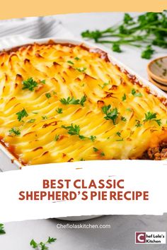 Picture of a yummy shepherd's pie Shepherds Pie With Gravy, Shepherd Pie, Cream Of Potato Soup, Baked Potato Casserole, Potato Toppings, One Pot Dinners, Potatoe Casserole Recipes