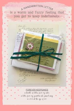 a handwritten letter is a warm and fuzzy feeling that you get to keep indefiblely