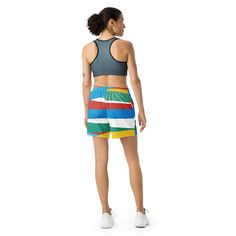 Sports outfits can be a lot of hassle, but with these long shorts there's no need for that. Just throw on a pair and go running, swimming, weight-lifting, or participate in any other activity that pops in your mind. These shorts won't let you down!• 91% recycled polyester, 9% spandex• Fabric weight: 5.13 oz. /yd. ² (174 g/m²)• Four-way stretch moisture-wicking microfiber fabric• Breathable and fast-drying material• UPF50+ protection• 6.5″ (16.5 cm) inseam• Elastic waistband with a flat white dra Sports Outfits, Mens Fleece Shorts, Ray Of Light, Flat White, Crop Top Tees, Muscle Shirts, Kids Graphic Tees, Fleece Shorts, Active Shorts