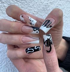 Birthday Scorpio Nails Ideas, Short Scorpio Nails, Scorpio Nail Designs, Scorpio Inspired Nails, Short Zodiac Nails, Scorpio Birthday Nails Designs, Scorpio Bday Nails, Scorpio Themed Nails, Scorpio Birthday Nails Acrylic