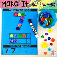 make it number mats for kids to practice counting