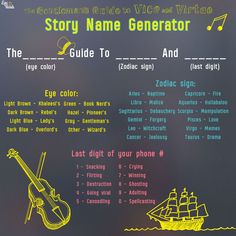 the story name generator and guide to zodiac sign and zodiac sign, with an image of a ship