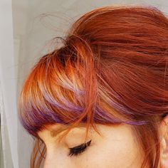 Halloween Hair Color Ideas, Siren Hair, Halloween Hair Color, Blonde Streak, Fox Hair Color, Color Block Hair, Periwinkle Purple, Arctic Fox Hair Color, Fox Hair